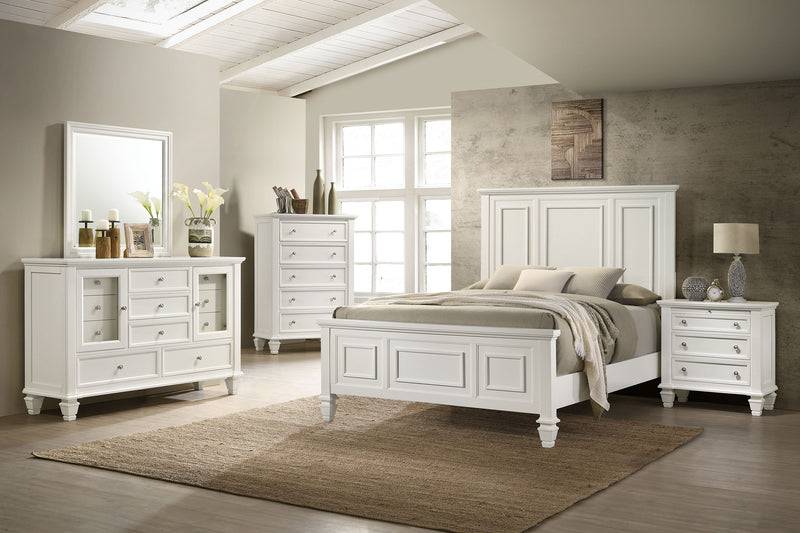 Sandy Beach Bedroom Set Cream White