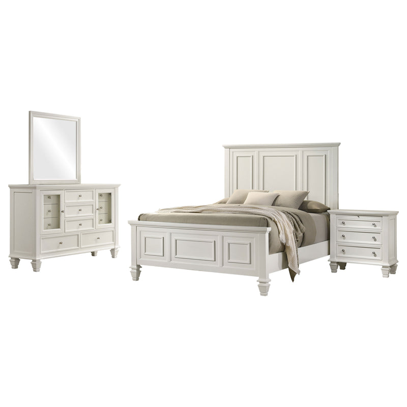 Sandy Beach Bedroom Set Cream White