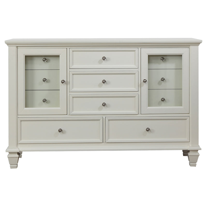 Sandy Beach Bedroom Set Cream White