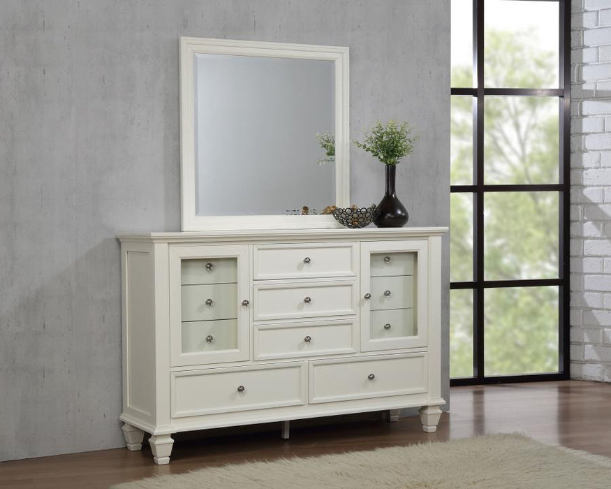 Sandy Beach 11-drawer Dresser with Mirror