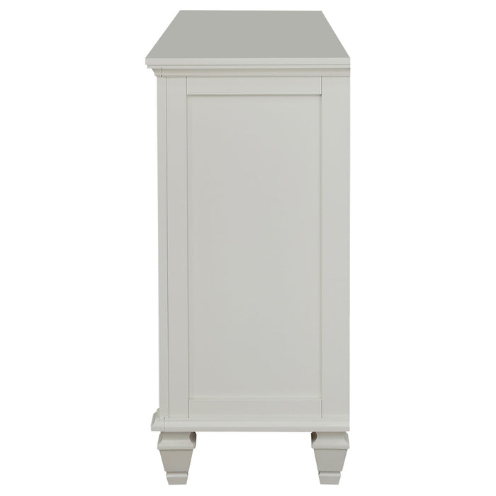 Sandy Beach 11-drawer Rectangular Dresser Cream White