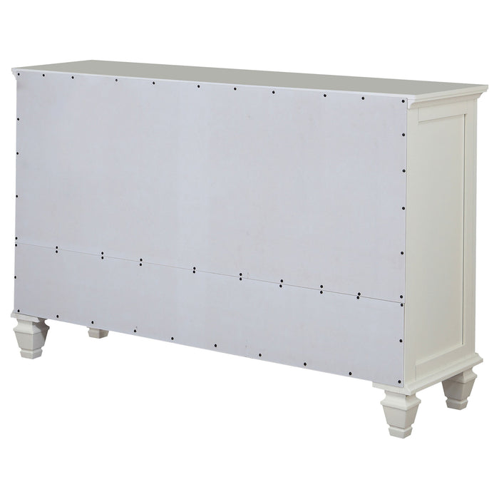 Sandy Beach 11-drawer Rectangular Dresser Cream White