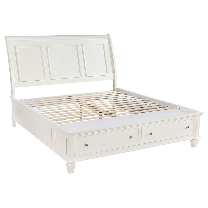 Sandy Beach Bedroom Set Cream White