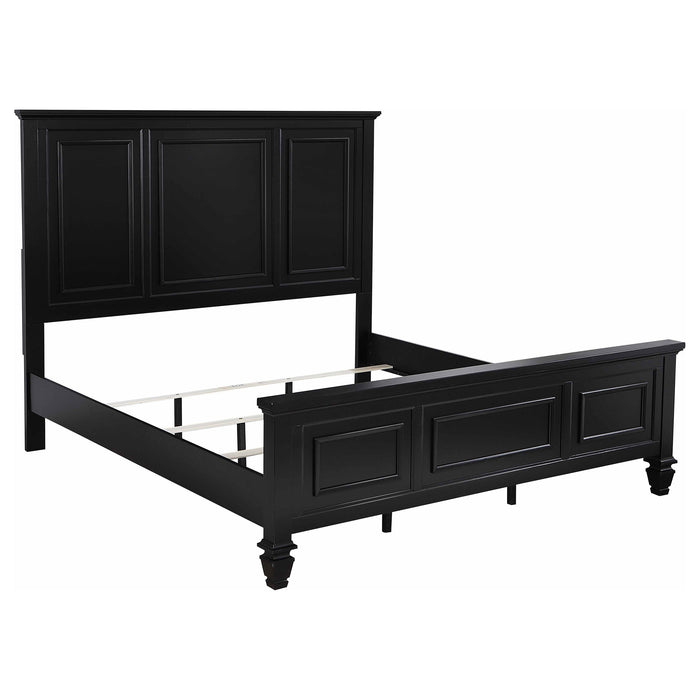 Sandy Beach  California King Bedroom Set Black
