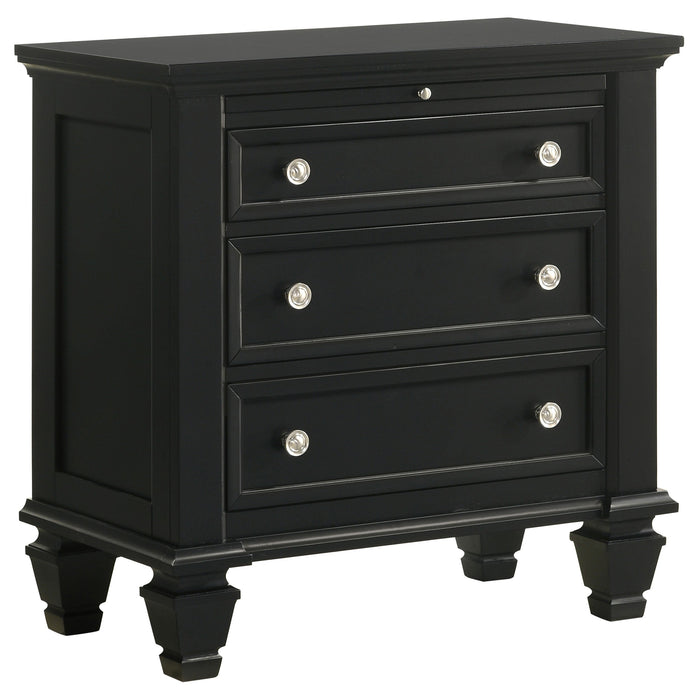 Sandy Beach  California King Bedroom Set Black
