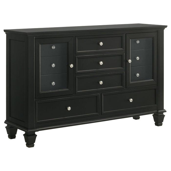 Sandy Beach  California King Bedroom Set Black