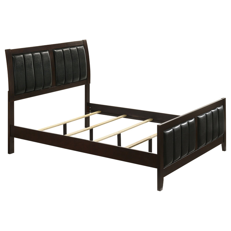Cama Carlton con paneles de madera (Cappuccino)