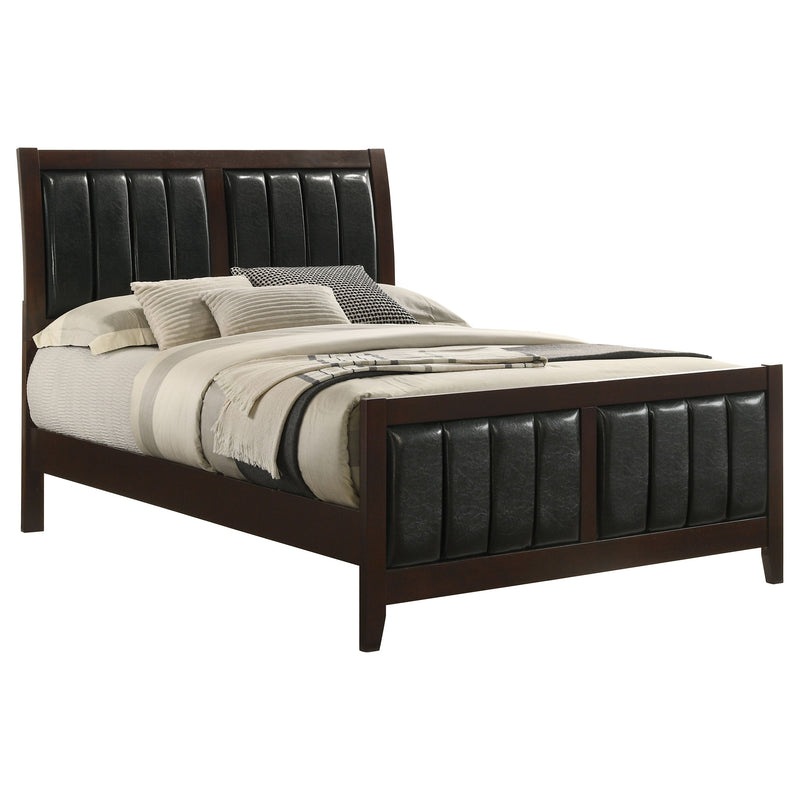 Cama Carlton con paneles de madera (Cappuccino)