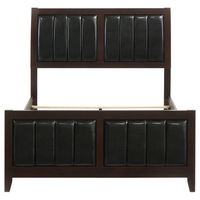 Cama Carlton con paneles de madera (Cappuccino)