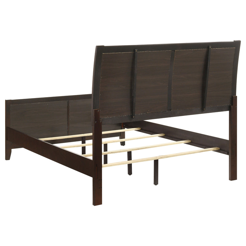 Cama Carlton con paneles de madera (Cappuccino)