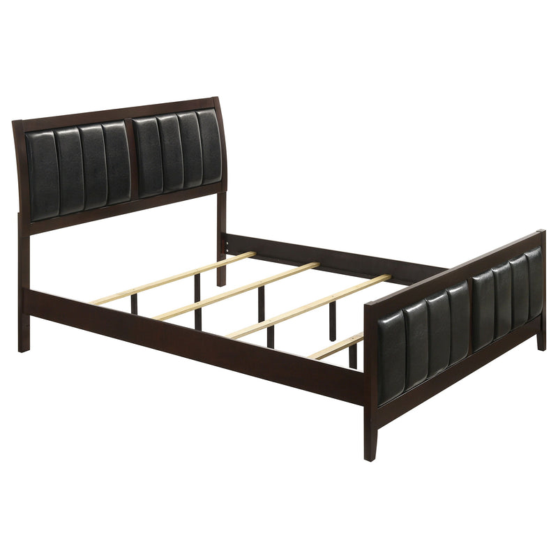 Cama Carlton con paneles de madera (Cappuccino)