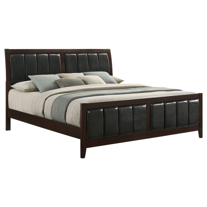 Cama Carlton con paneles de madera (Cappuccino)