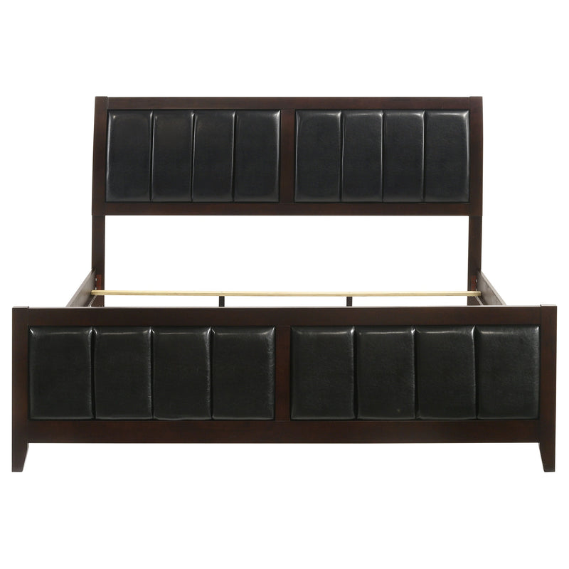 Cama Carlton con paneles de madera (Cappuccino)