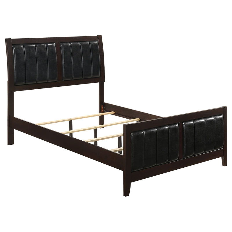 Cama Carlton con paneles de madera (Cappuccino)