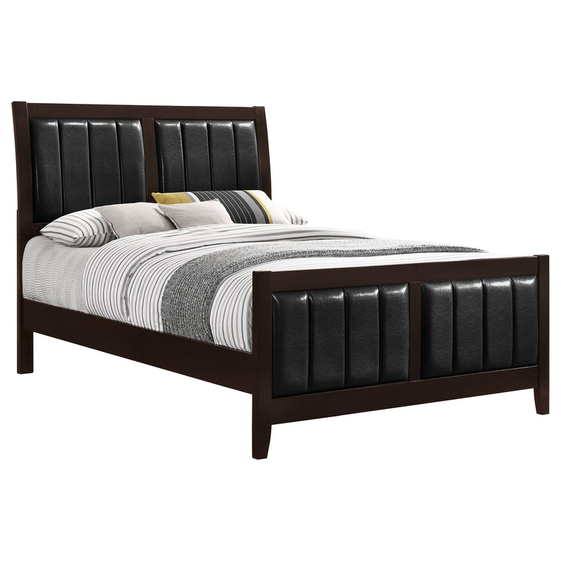 Cama Carlton con paneles de madera (Cappuccino)