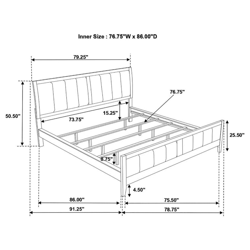 Carlton Wood Panel Bed