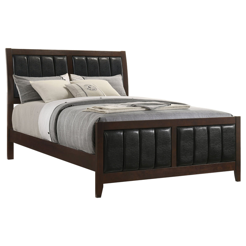 Cama Carlton con paneles de madera (Cappuccino)