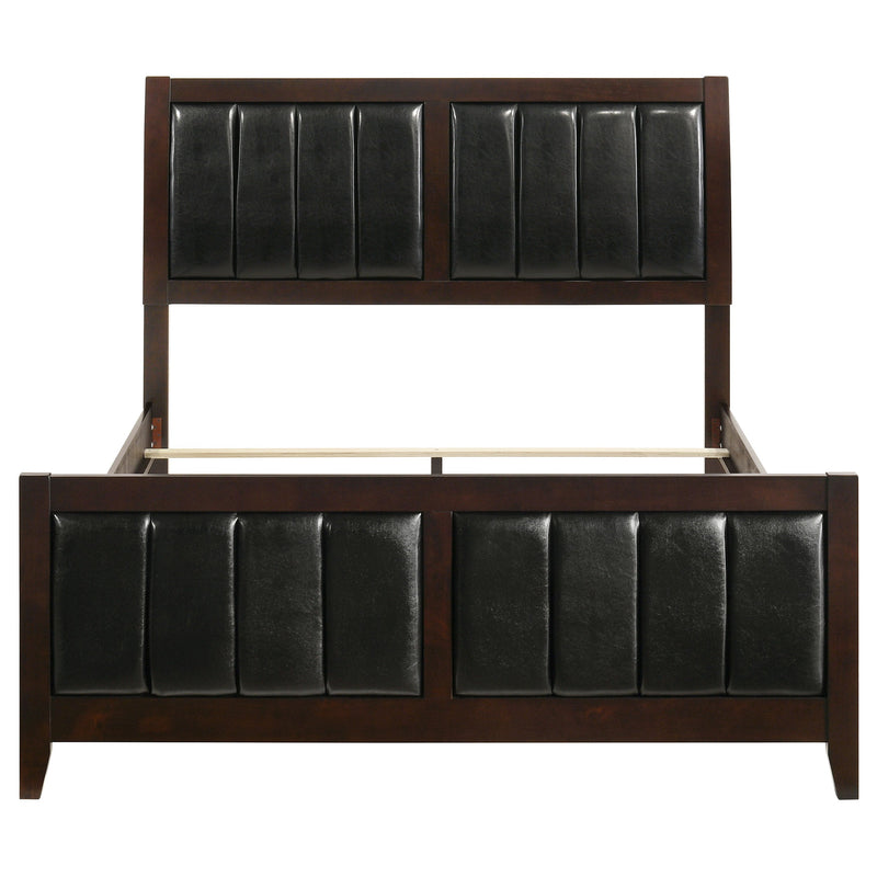 Cama Carlton con paneles de madera (Cappuccino)