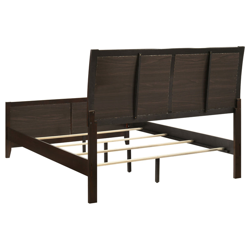 Cama Carlton con paneles de madera (Cappuccino)