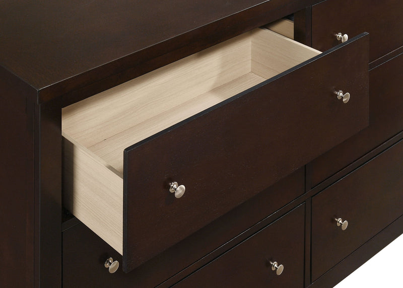 Carlton 6-drawer Dresser with Mirror Cappuccino