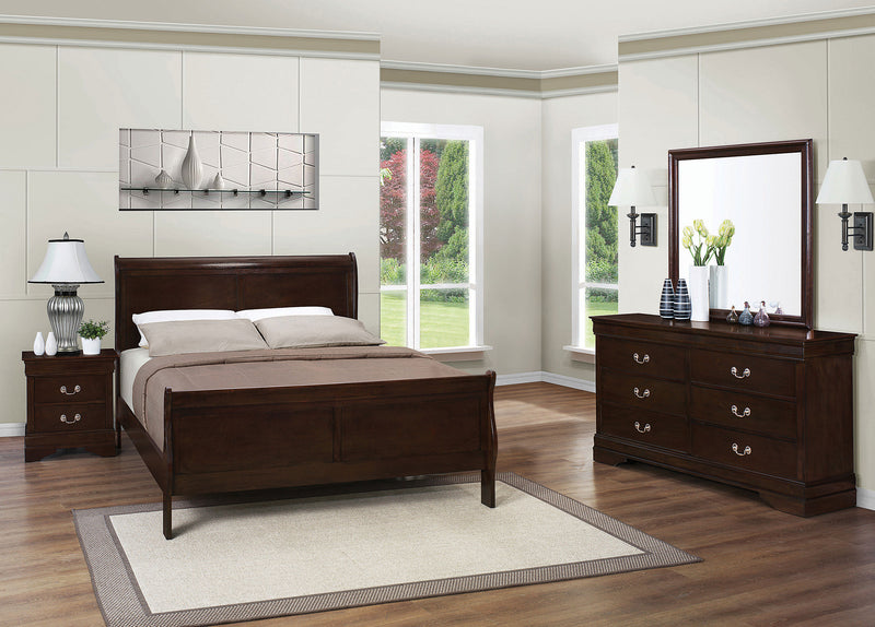 Juego de dormitorio Luis Felipe Capuchino
