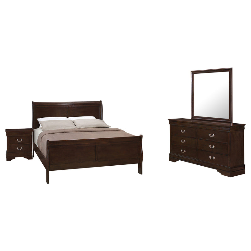 Juego de dormitorio Luis Felipe Capuchino