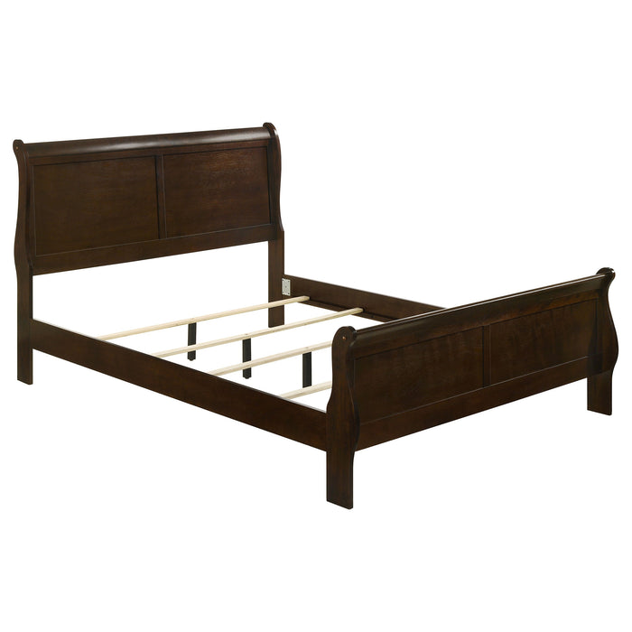 Louis Philippe Panel Bedroom Set with High Headboard