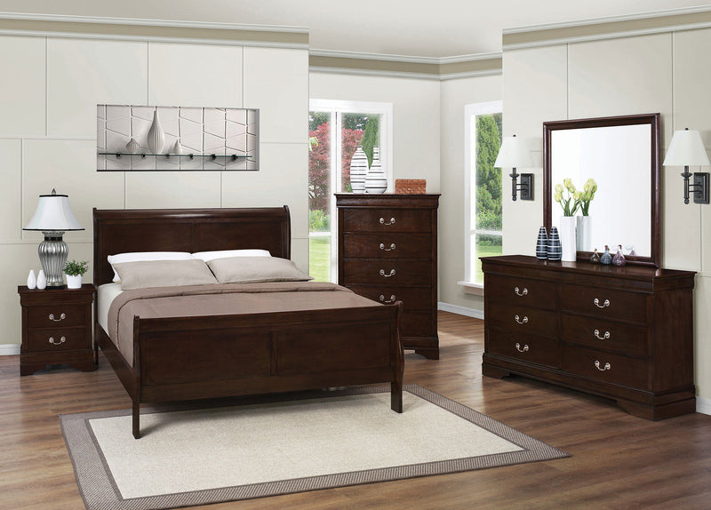 Cama trineo de madera Luis Felipe
