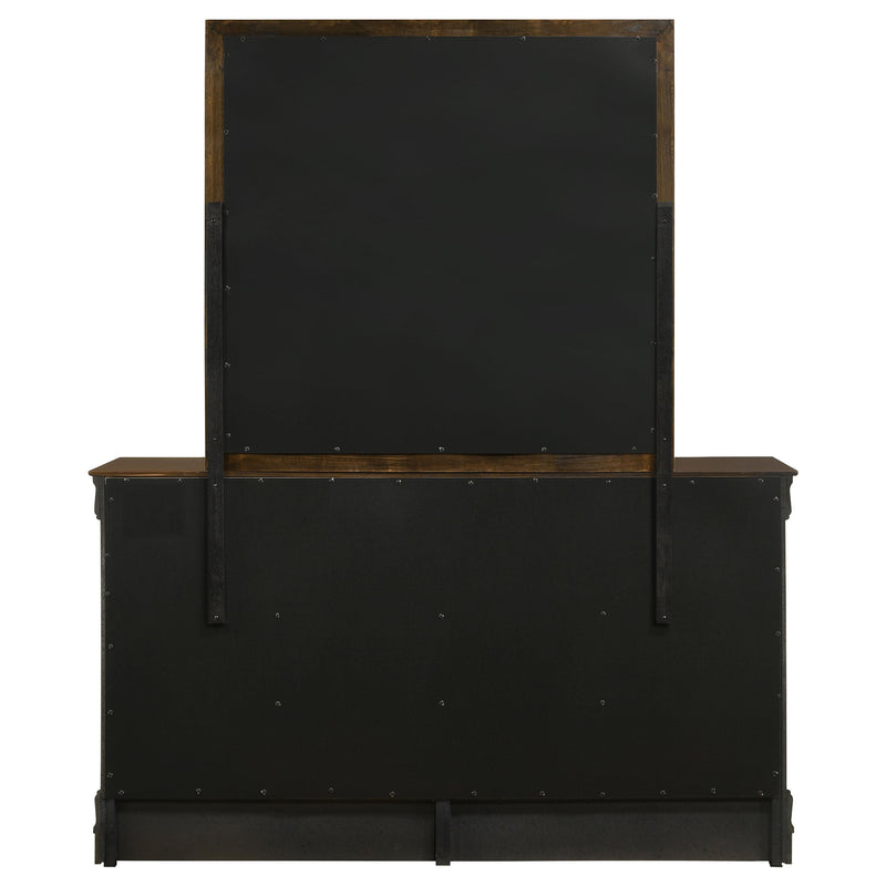 Louis Philippe 6-drawer Dresser with Mirror