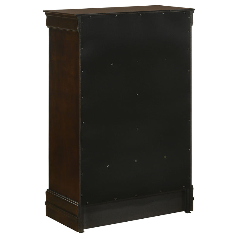 Louis Philippe, cómoda de dormitorio de 5 cajones