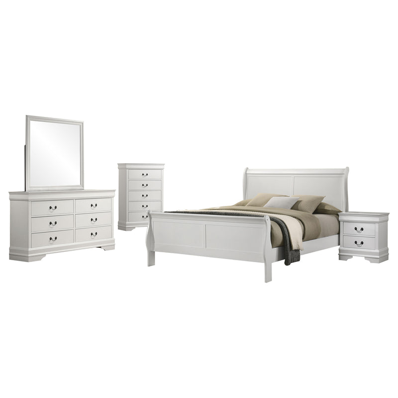Juego de dormitorio Luis Felipe Capuchino