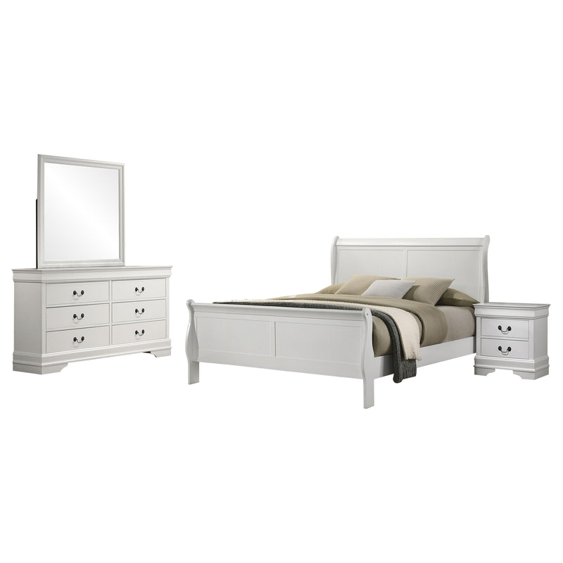 Juego de dormitorio Luis Felipe Capuchino