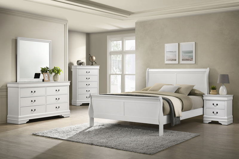 Juego de dormitorio Luis Felipe Capuchino
