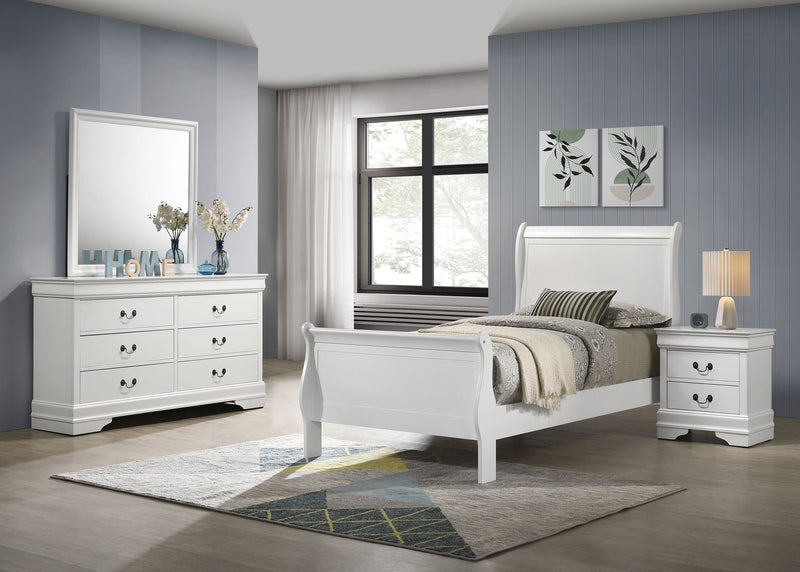 Juego de dormitorio Luis Felipe Capuchino