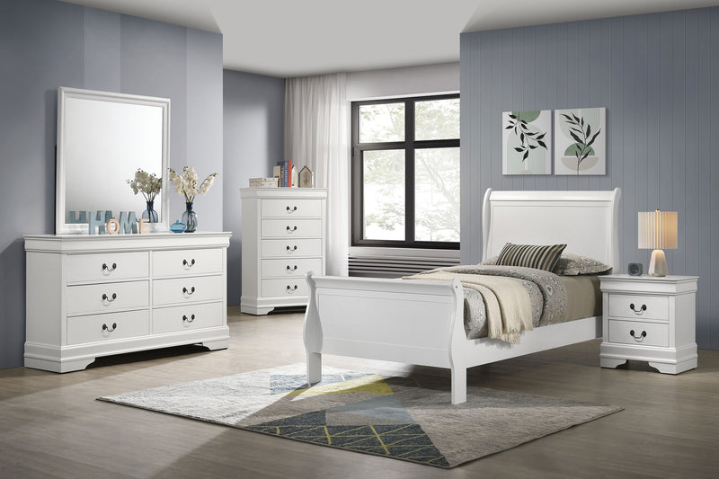 Juego de dormitorio Luis Felipe Capuchino