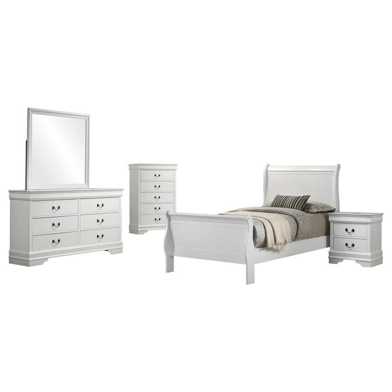 Juego de dormitorio Luis Felipe Capuchino