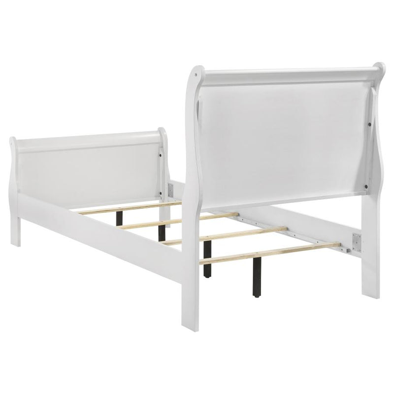 Louis Philippe 47-inch Sleigh Panel Bed
