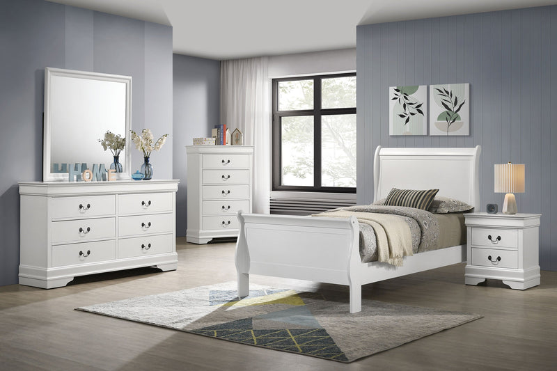 Cama trineo de madera Luis Felipe