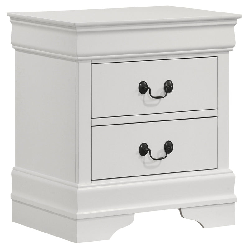 Louis Philippe 2-drawer Nightstand