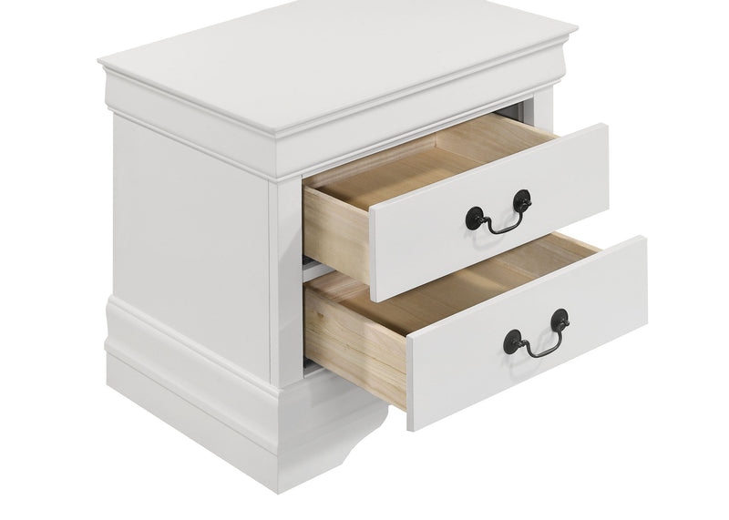 Louis Philippe 2-drawer Nightstand