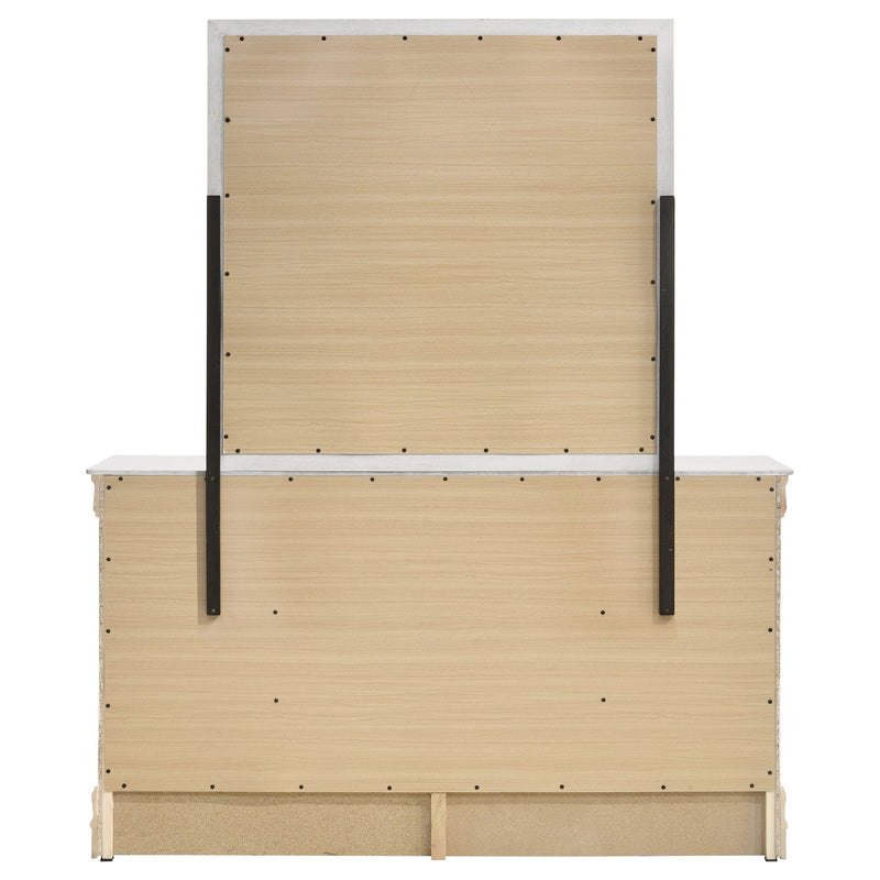 Louis Philippe 6-drawer Dresser with Mirror