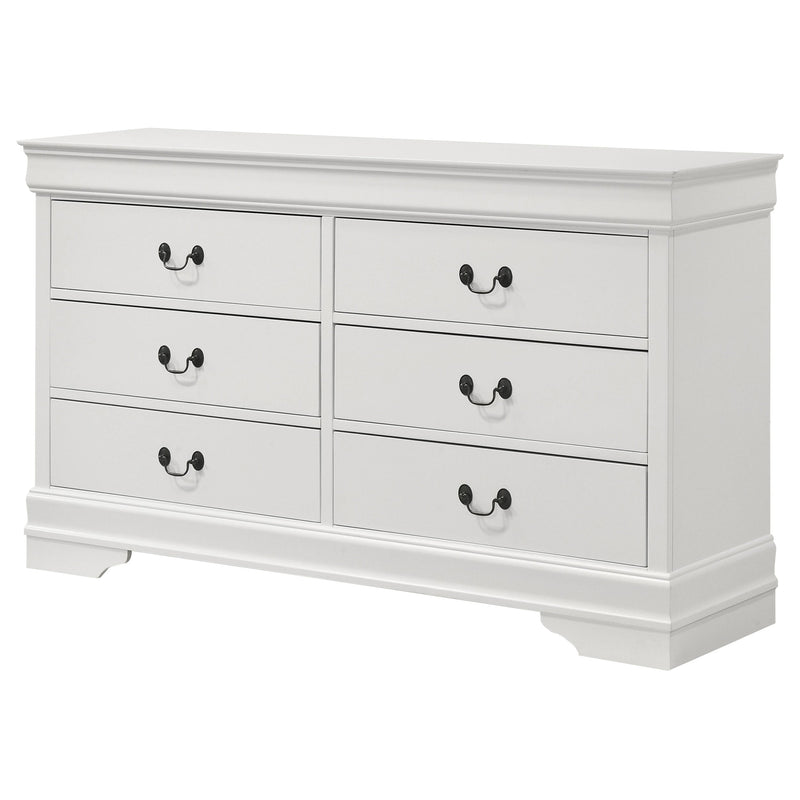 Louis Philippe 6-drawer Dresser