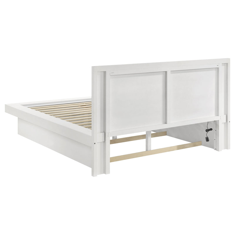 Jessica Wood LED Panel Bed