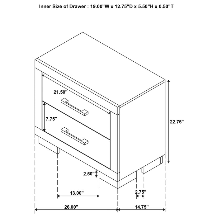 Jessica Minimalistic Platform Bedroom Set