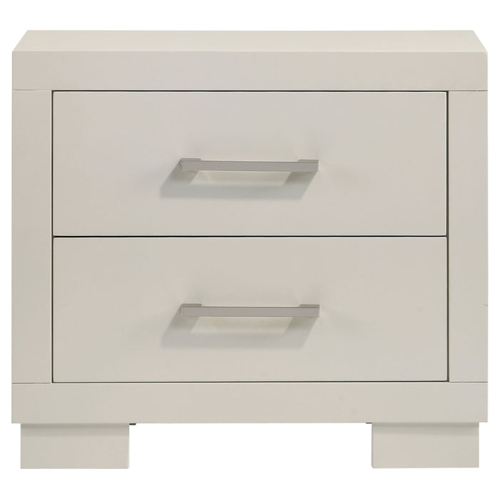 Jessica 2-drawer Nightstand White