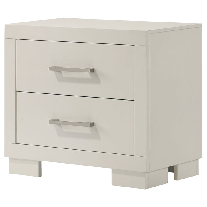 Jessica 2-drawer Nightstand White