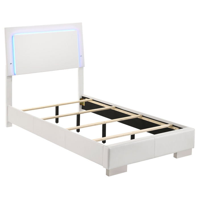 Felicity  California King Bedroom Set White Gloss