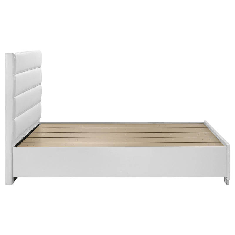 Cama con almacenamiento Felicity Alto brillo