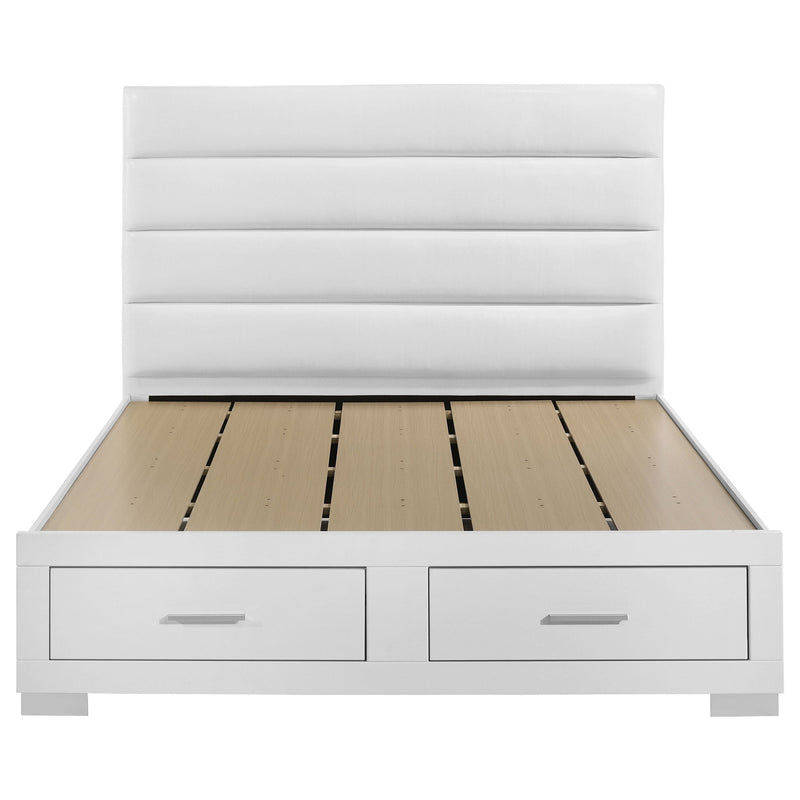 Cama con almacenamiento Felicity Alto brillo