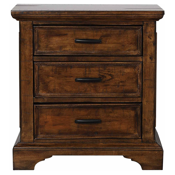 Elk Grove 3-drawer Nightstand Vintage Bourbon